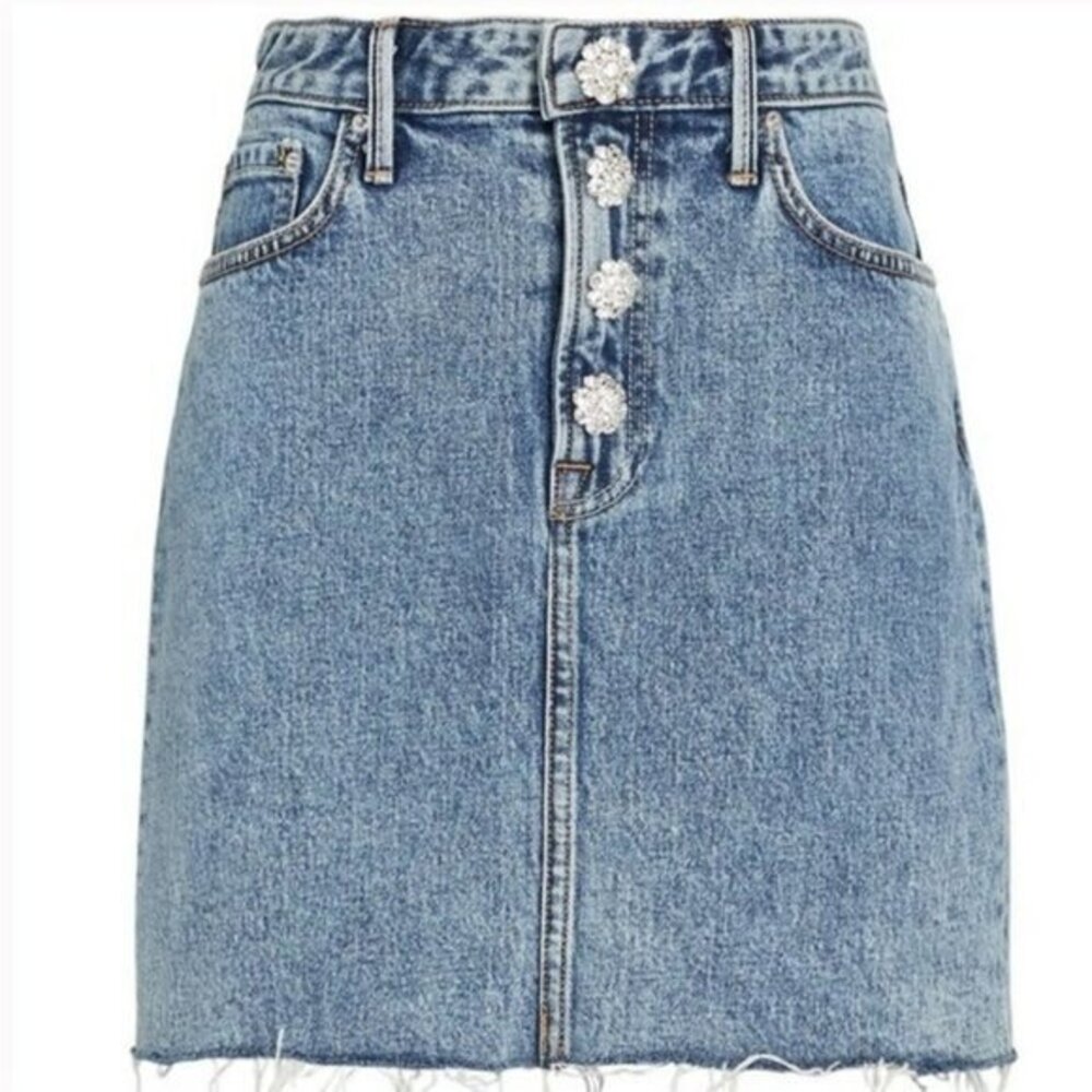 Grlfrnd Reese Crystal Embellished Skirt